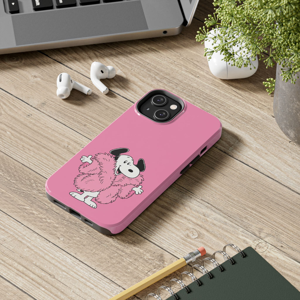 Pink Fuzzy Coat Case
