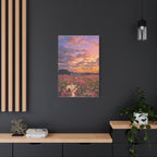 Wildflower Sunset Canvas