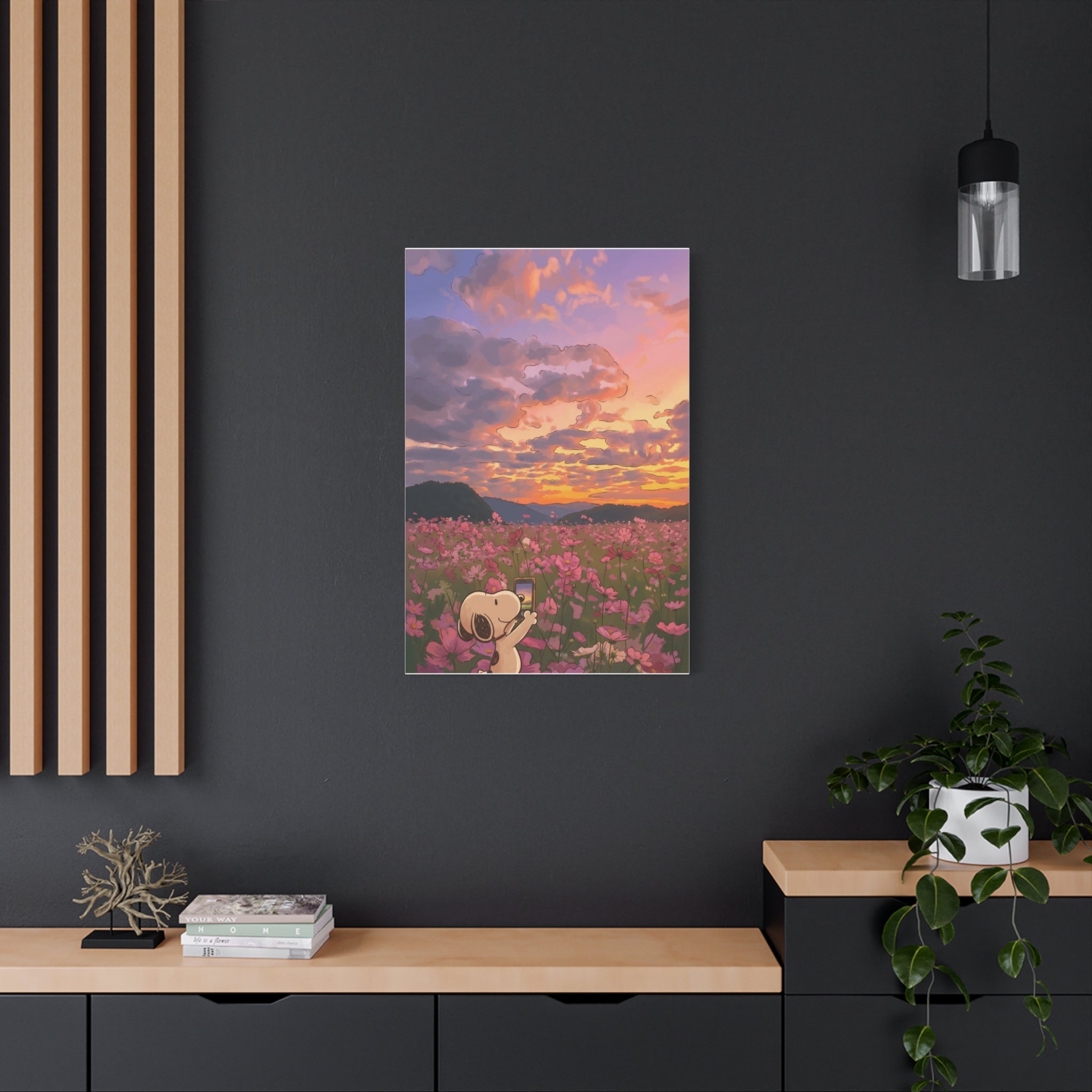 Wildflower Sunset Canvas