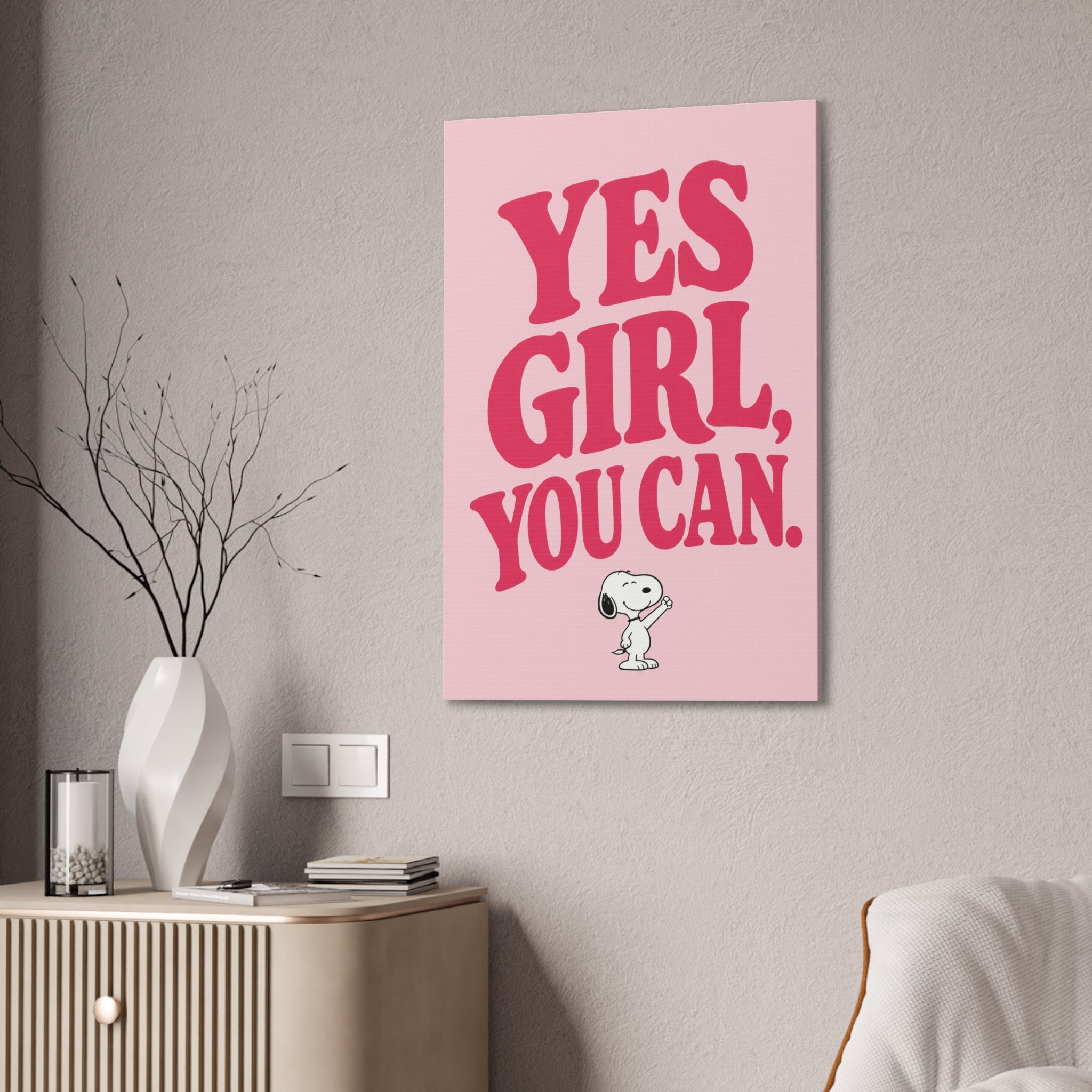 Yes Girl You Can Canvas