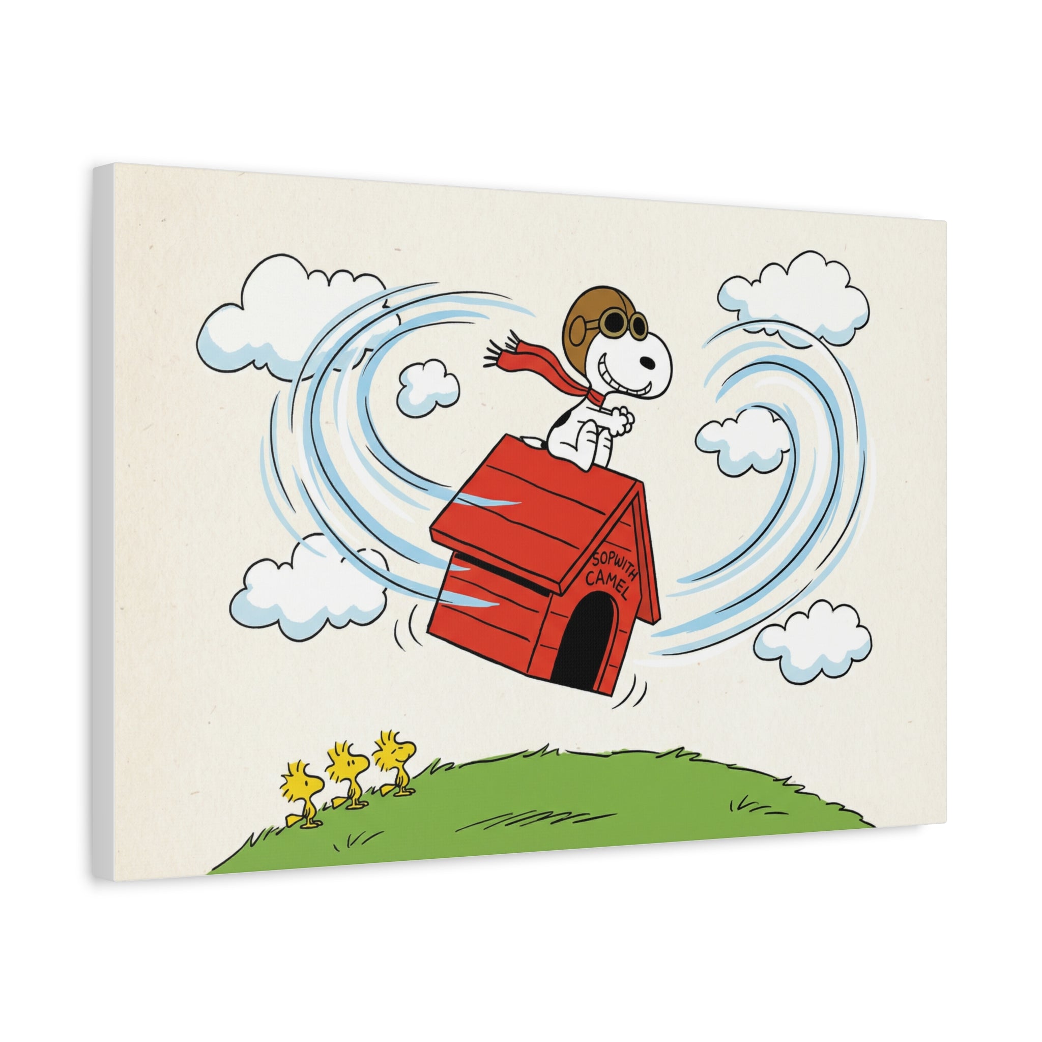 Flying Doghouse Canvas