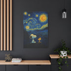 Starry Night Friends Canvas