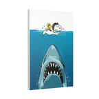 Snoopy Shark Surf Canvas