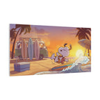 Surfing Snoopy Poster Canvas