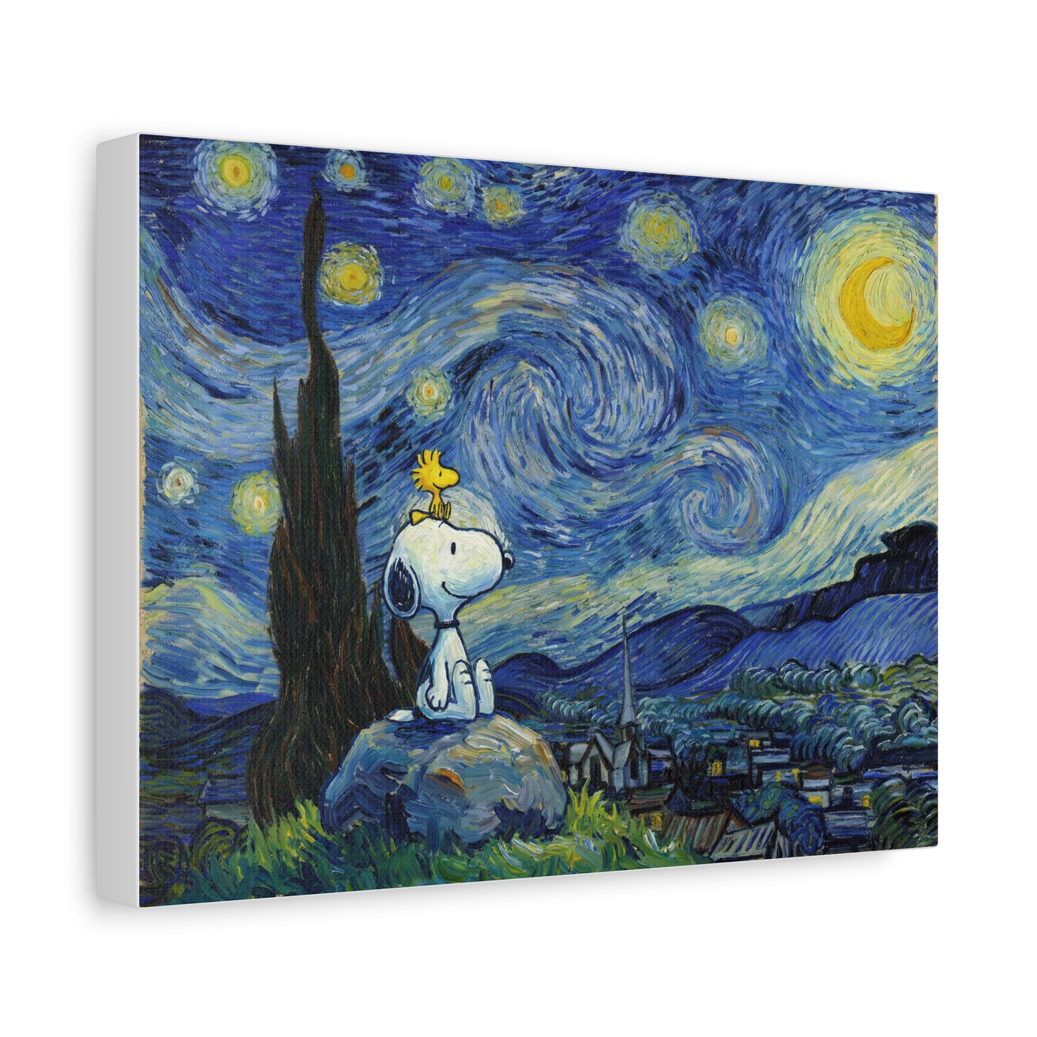 Snoopy Woodstock Starry Canvas