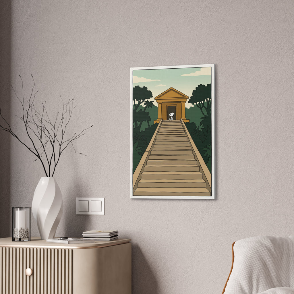 Temple Staircase Canvas