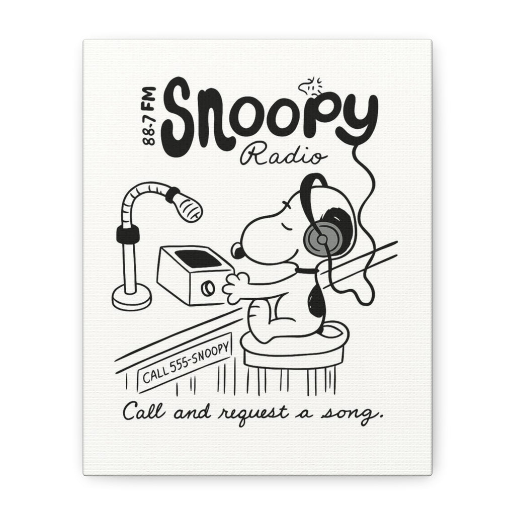 Snoopy Radio Canvas