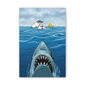 Snoopy Shark Scene Canvas
