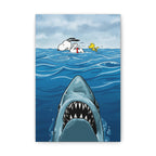 Snoopy Shark Scene Canvas