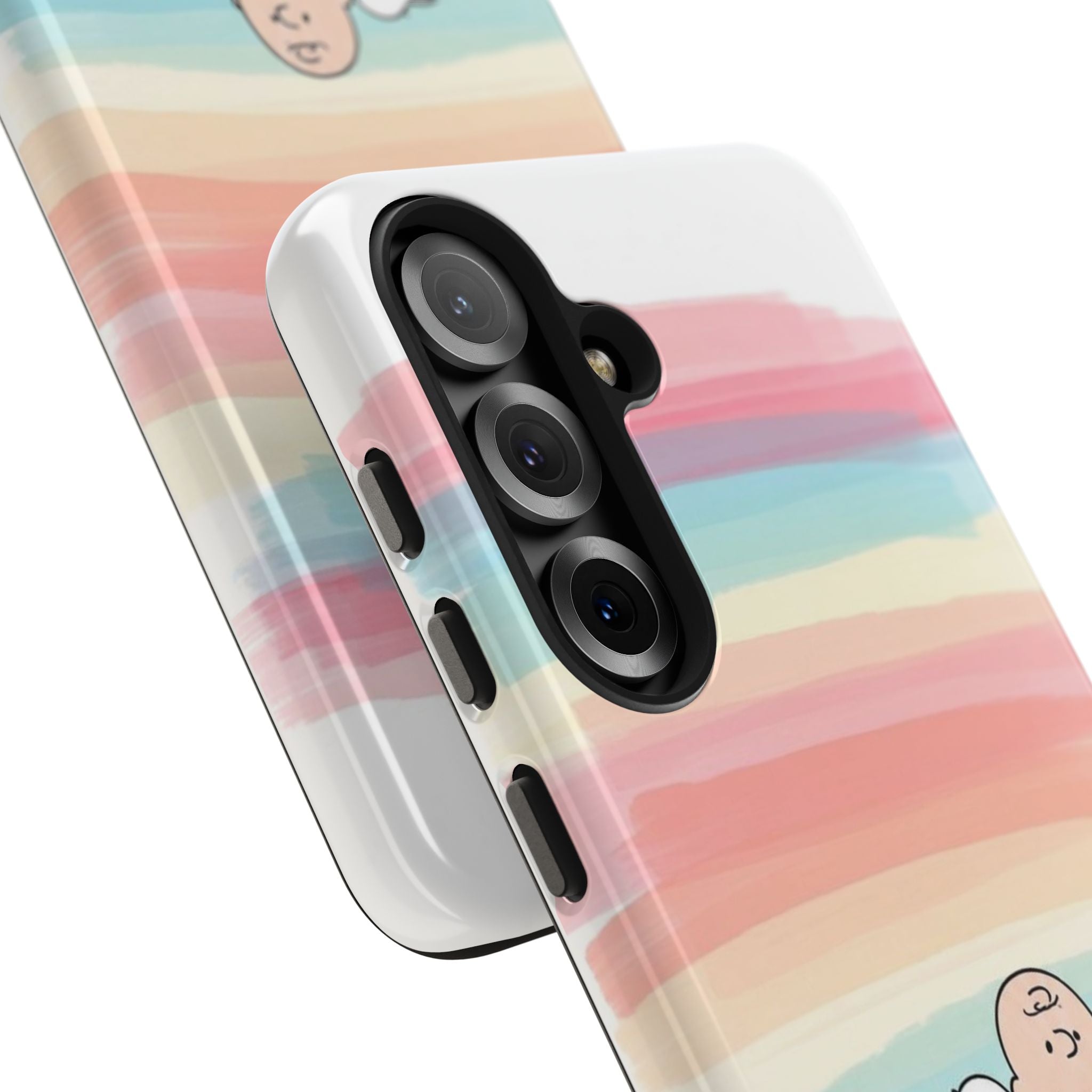 Pastel Stripe Peanuts Phone Case