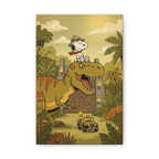 Snoopy Dino Adventure Canvas