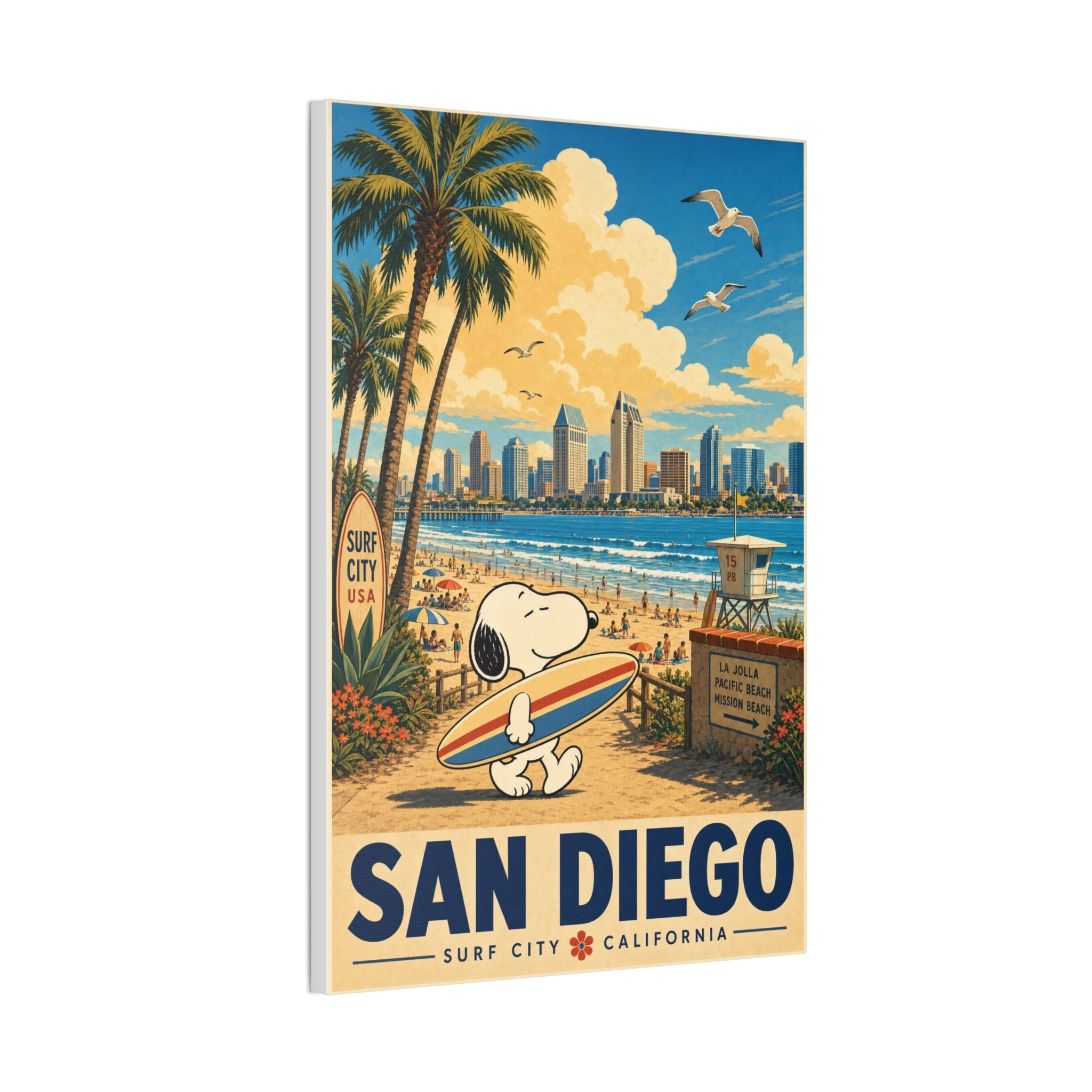 Snoopy San Diego Canvas