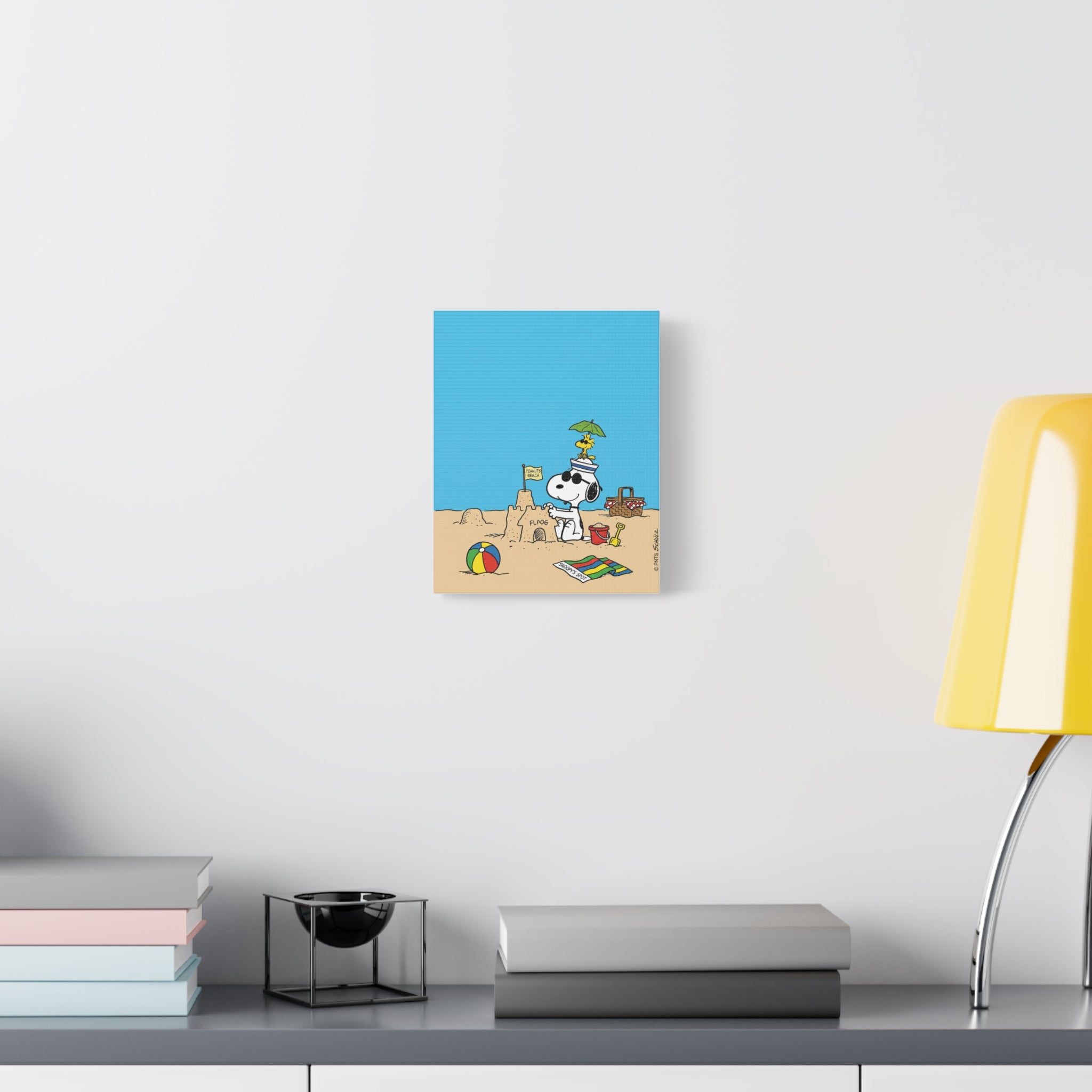 Snoopy Beach Scene Canvas