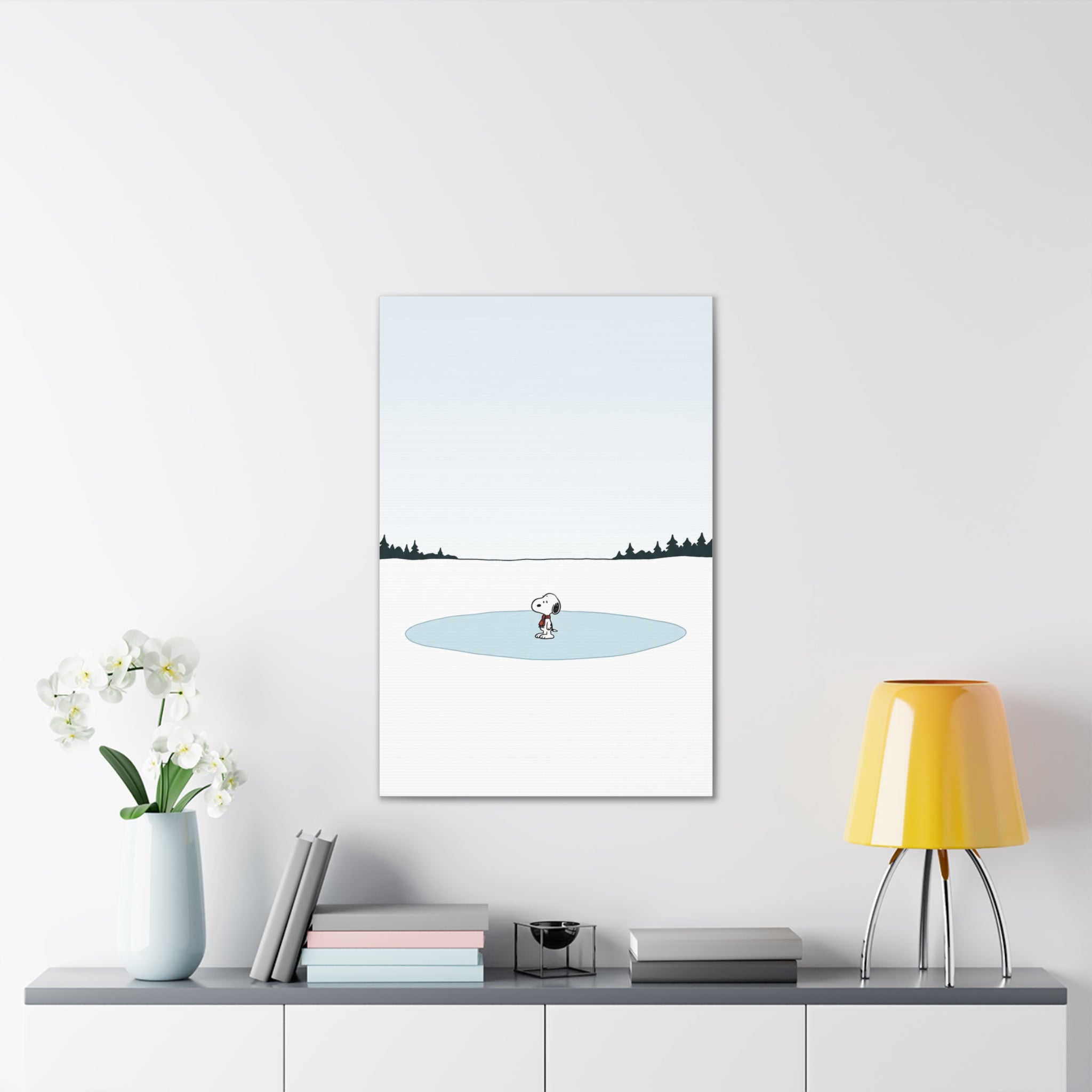 Snoopy Ice Rink Canvas