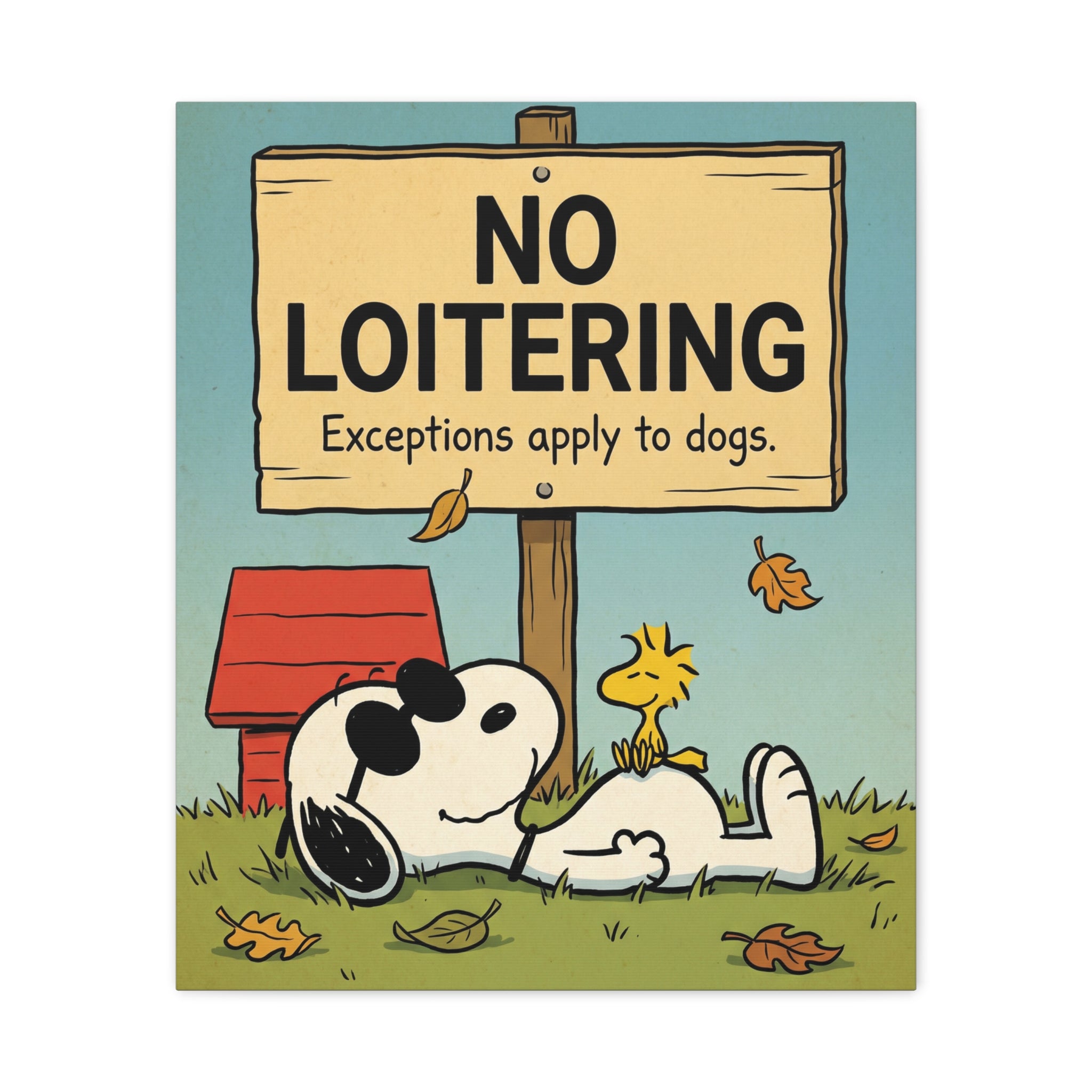 No Loitering Canvas