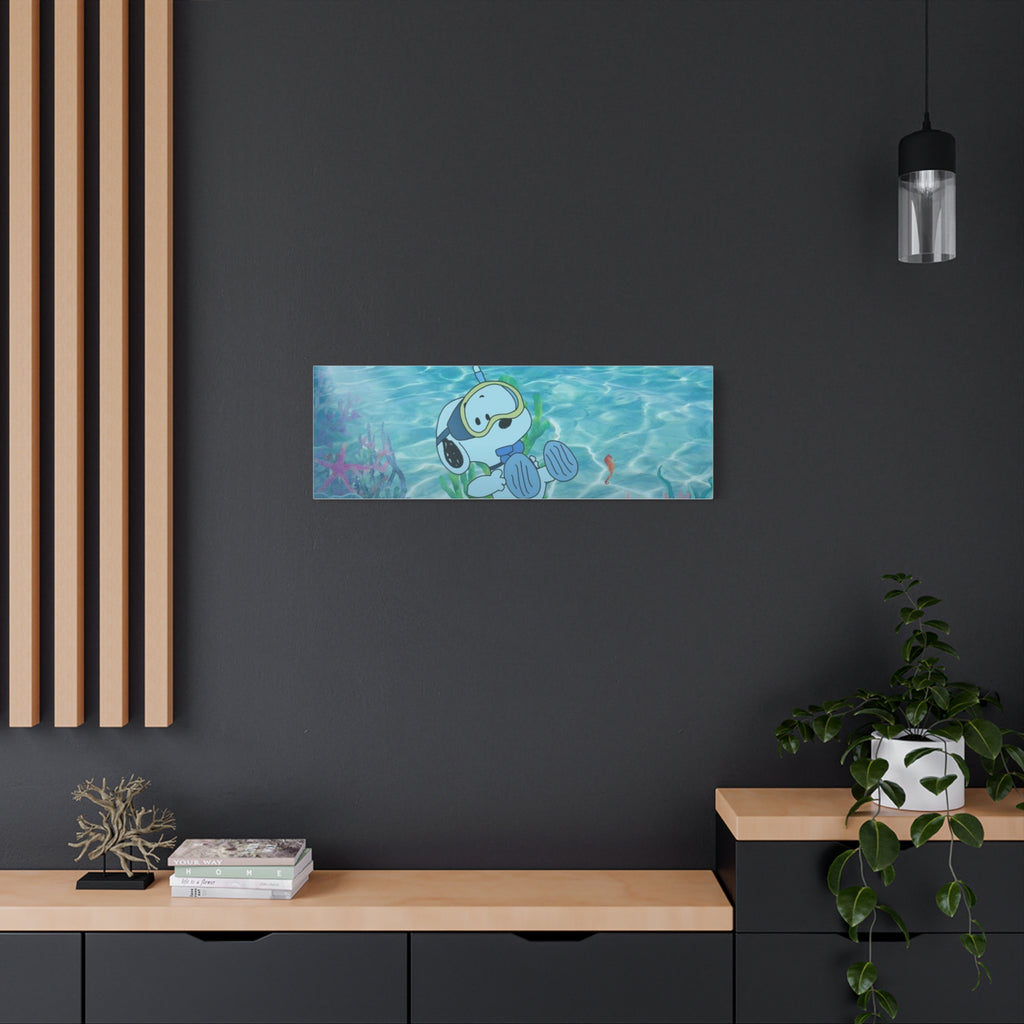 Snoopy Campfire Night Canvas