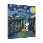 Starry Night Snoopy Canvas