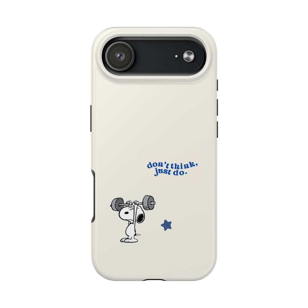 Snoopy Weightlifting Phone Case