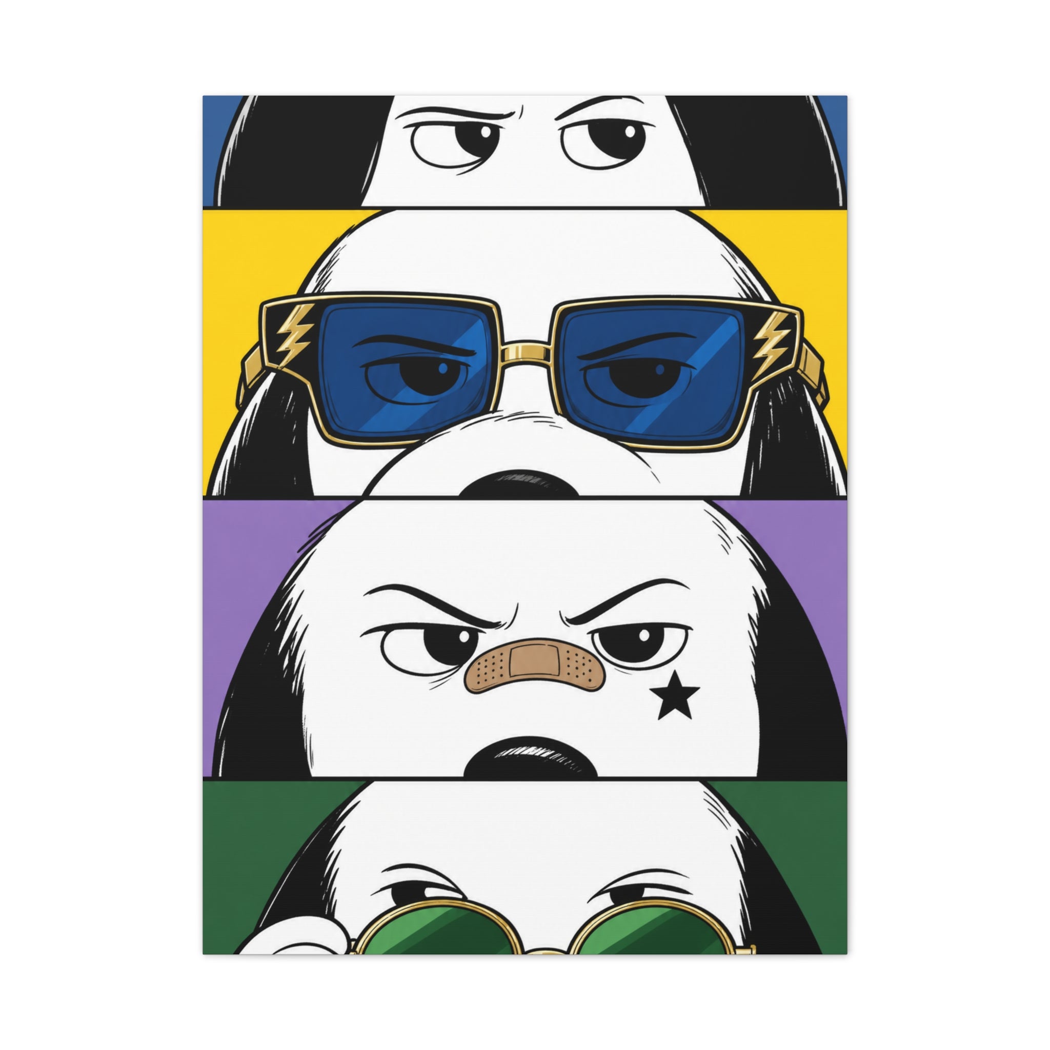 Dog Faces Pop Canvas