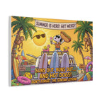 Summer Surf Scene Canvas