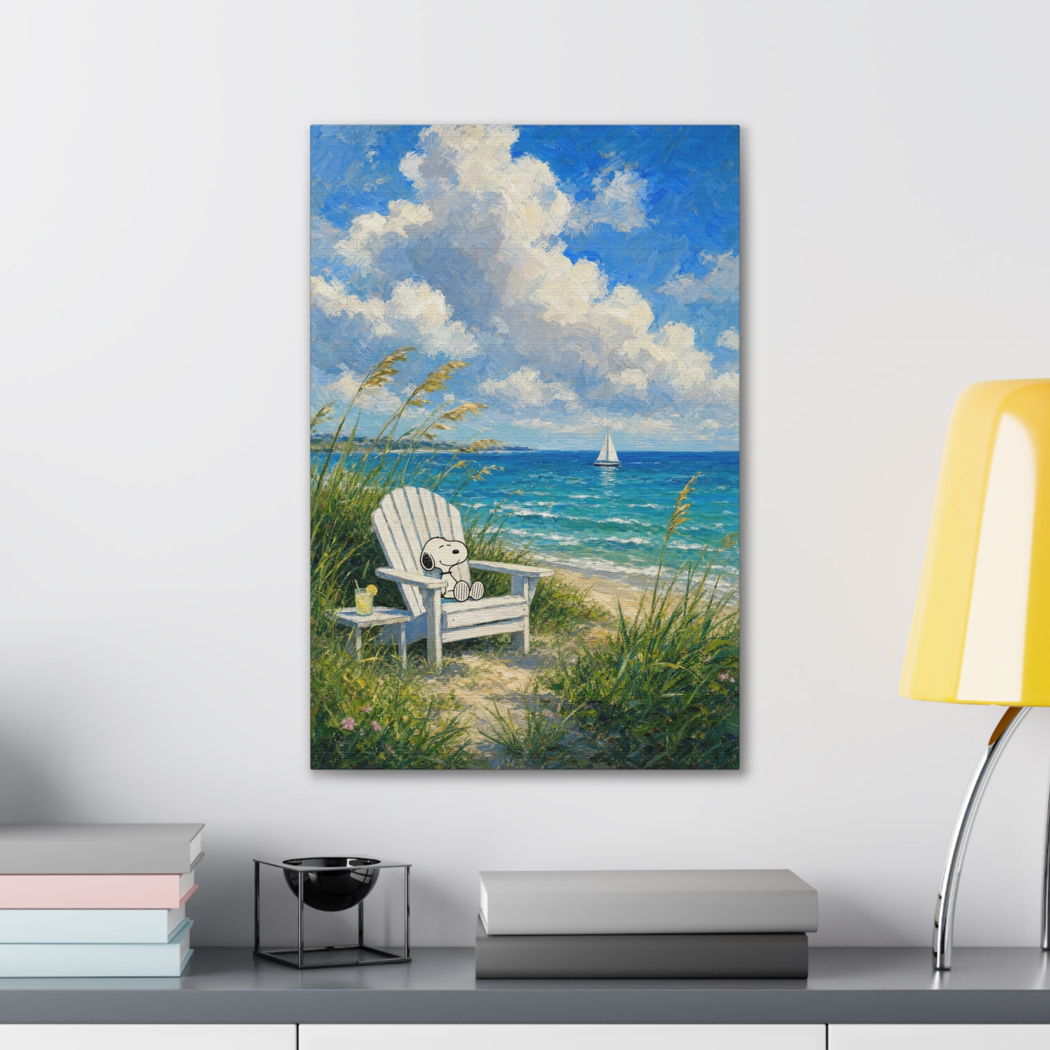 Teddy Bear Beach Canvas