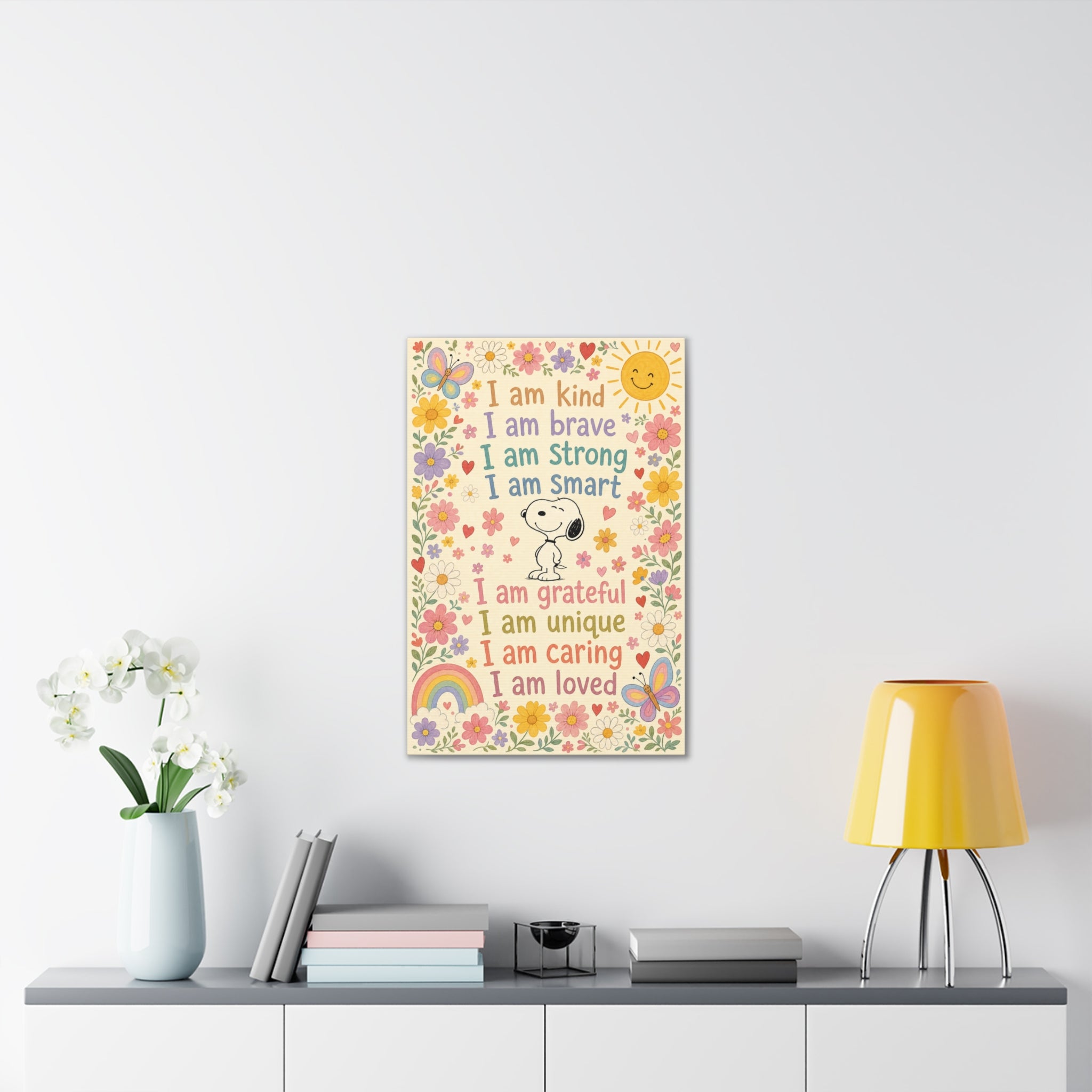 Snoopy Positive Affirmations Canvas