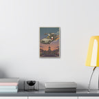 Time Traveling Dog Canvas