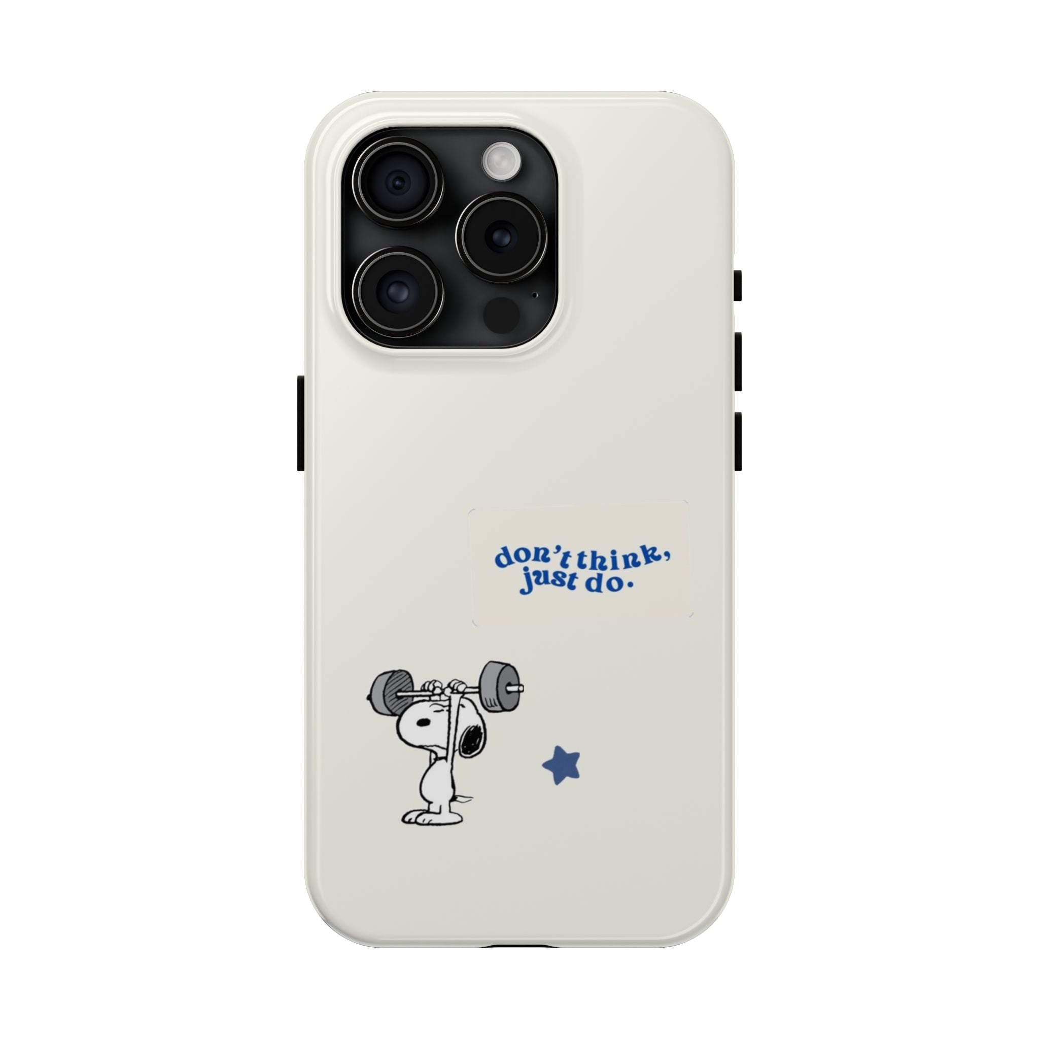 Snoopy Weightlifting Phone Case