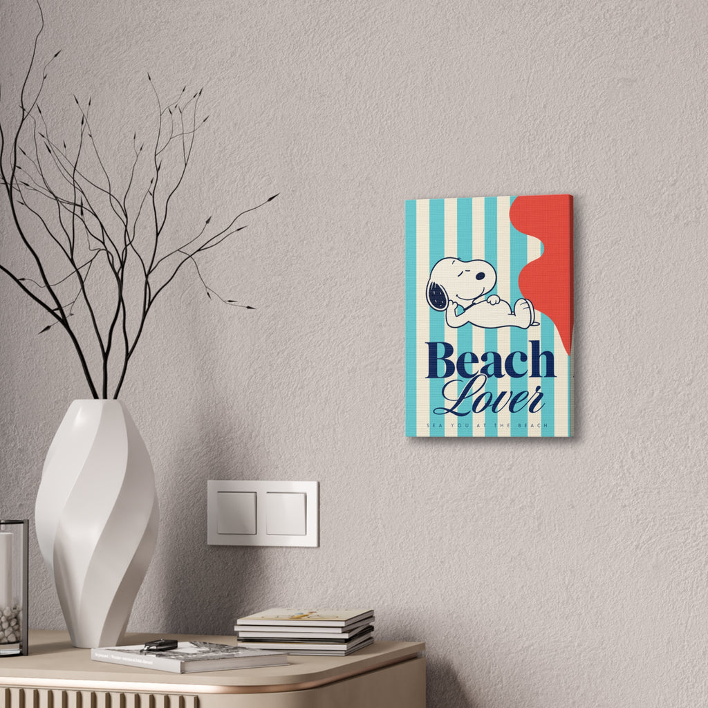 Snoopy Beach Lover Canvas
