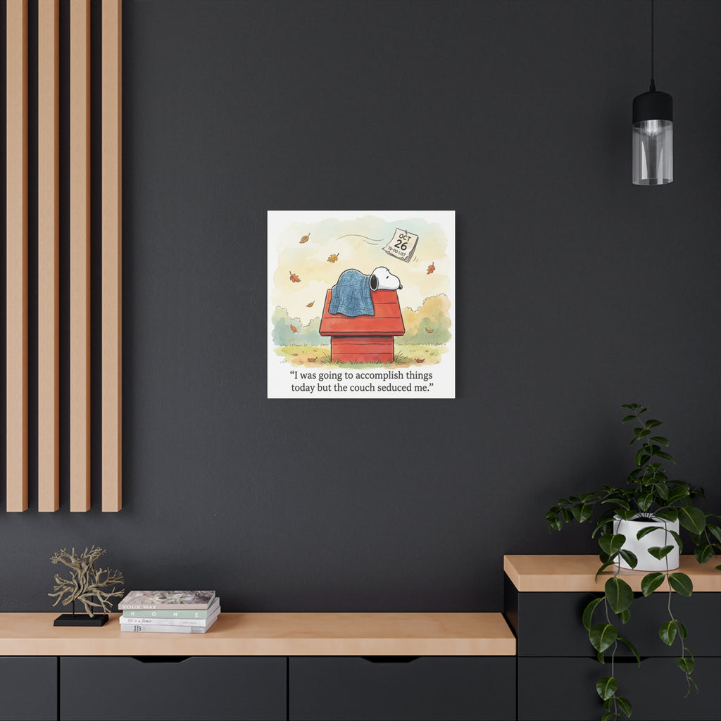 Couch Seduced Me Canvas