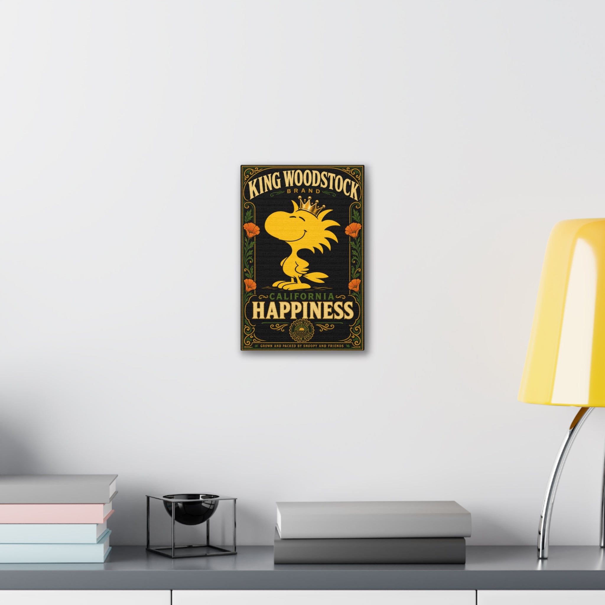 Woodstock California Happiness Canvas
