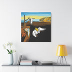 Melting Clocks Snoopy Canvas