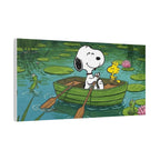 Snoopy Rowboat Canvas