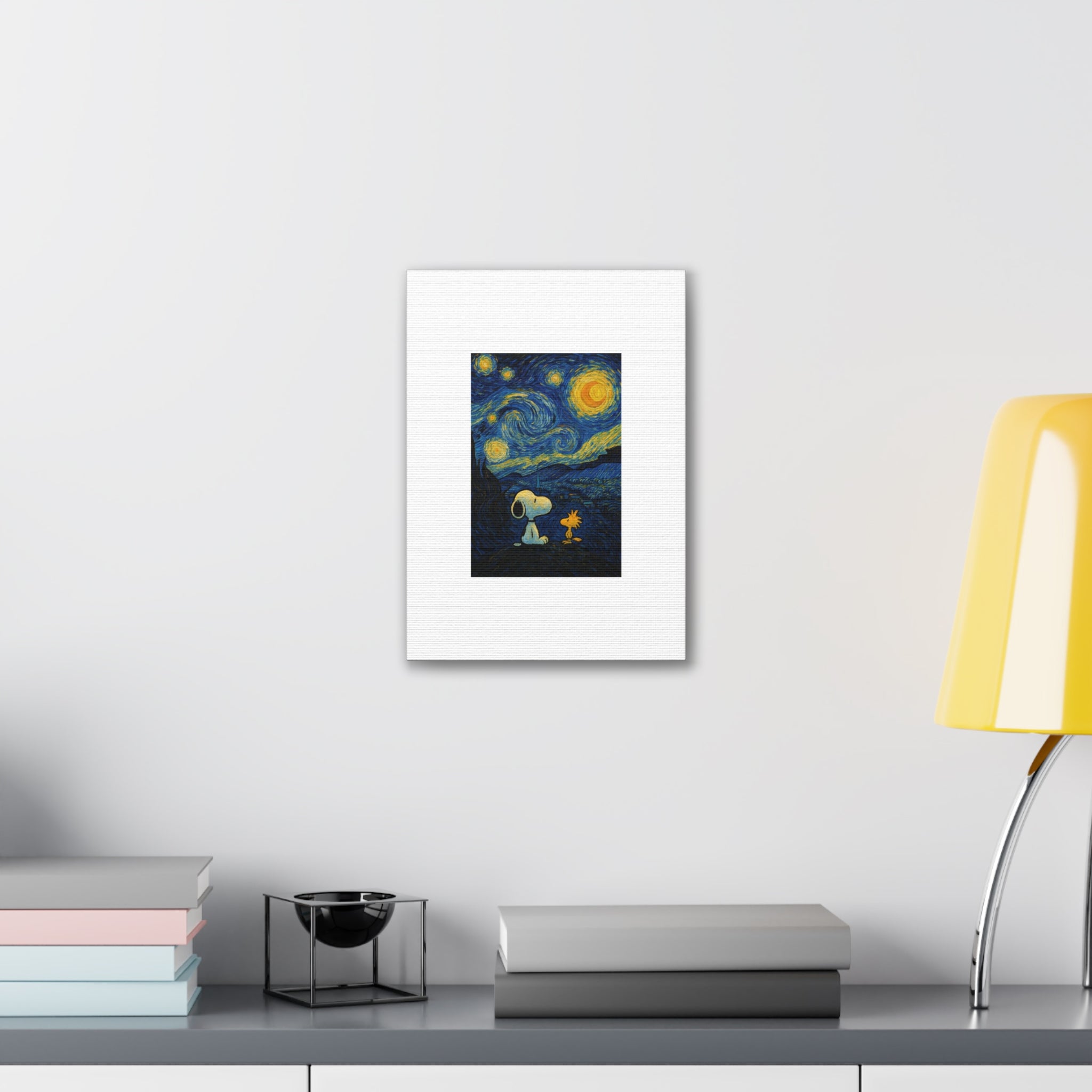 Snoopy Paris Autumn Canvas