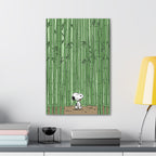 Snoopy in Bamboo Forest Canvas