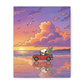 Snoopy Surf Sunset Canvas