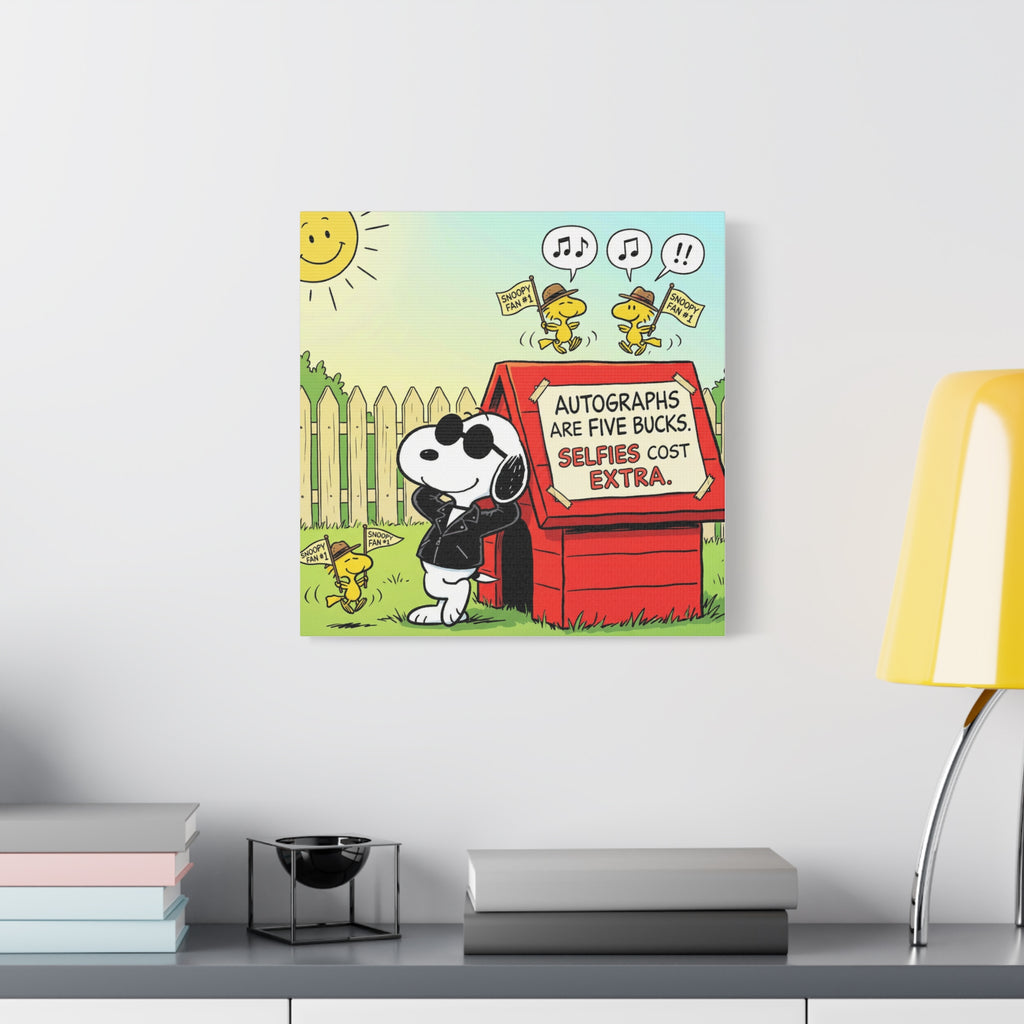 Snoopy Selfies Canvas
