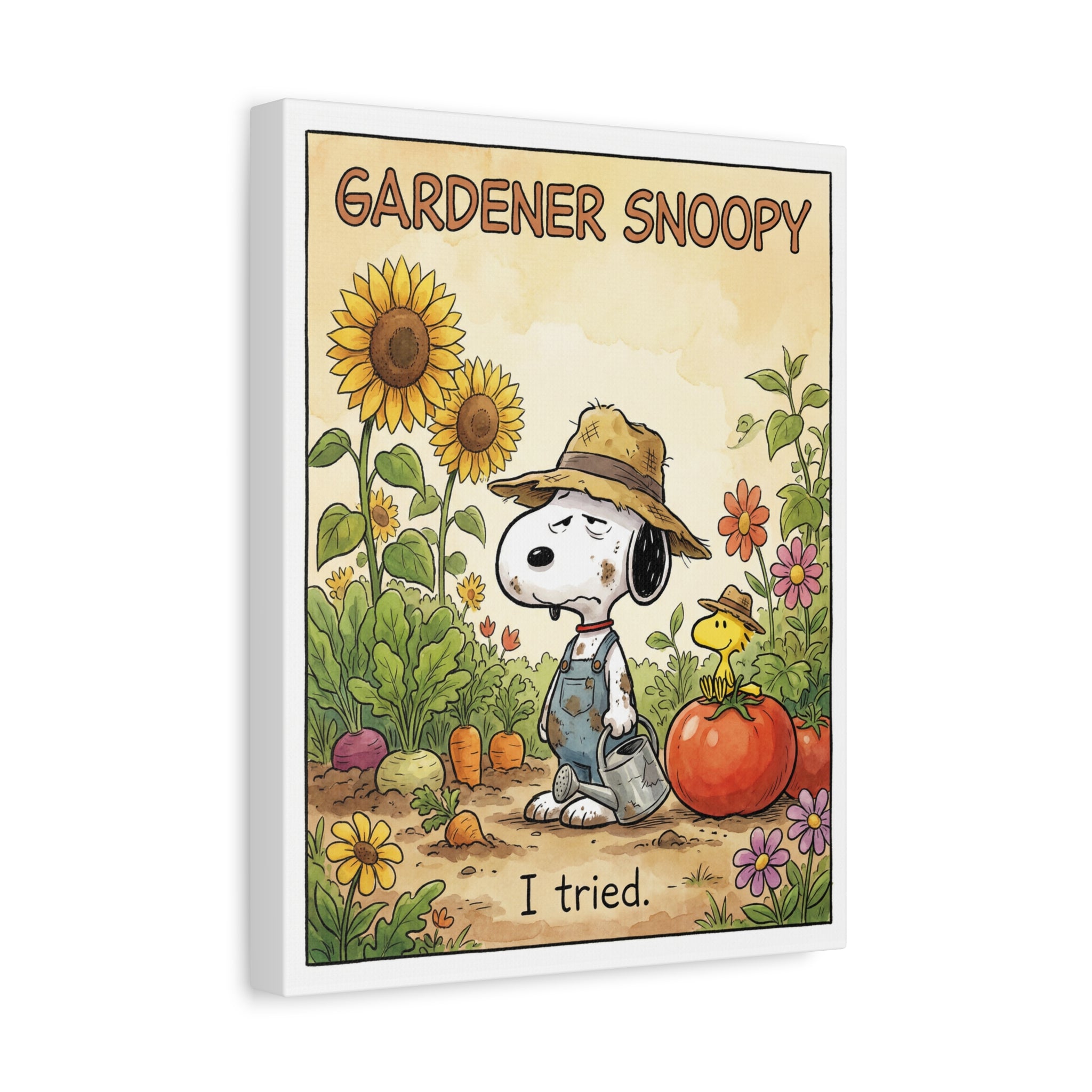 Gardener Snoopy I Tried Canvas