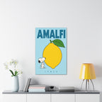 Amalfi Lemon Snoopy Italy Canvas