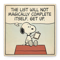 Snoopy Checklist Canvas