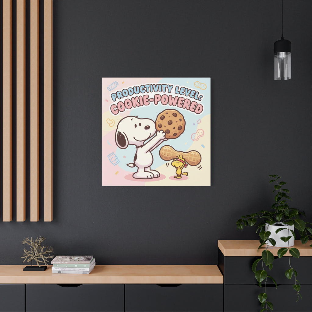 Cookie Powered Snoopy Canvas