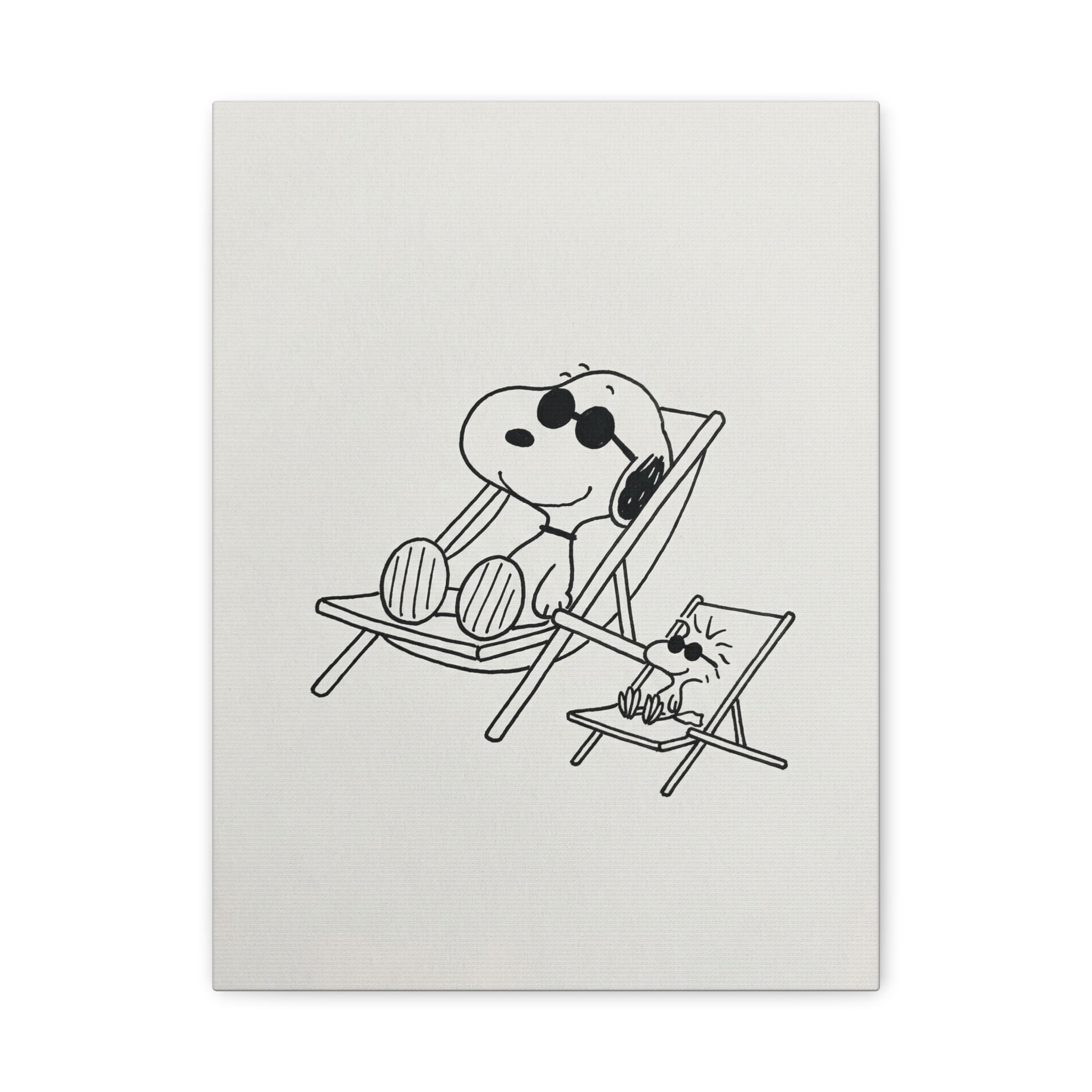 Relaxing Dog Lounge Canvas