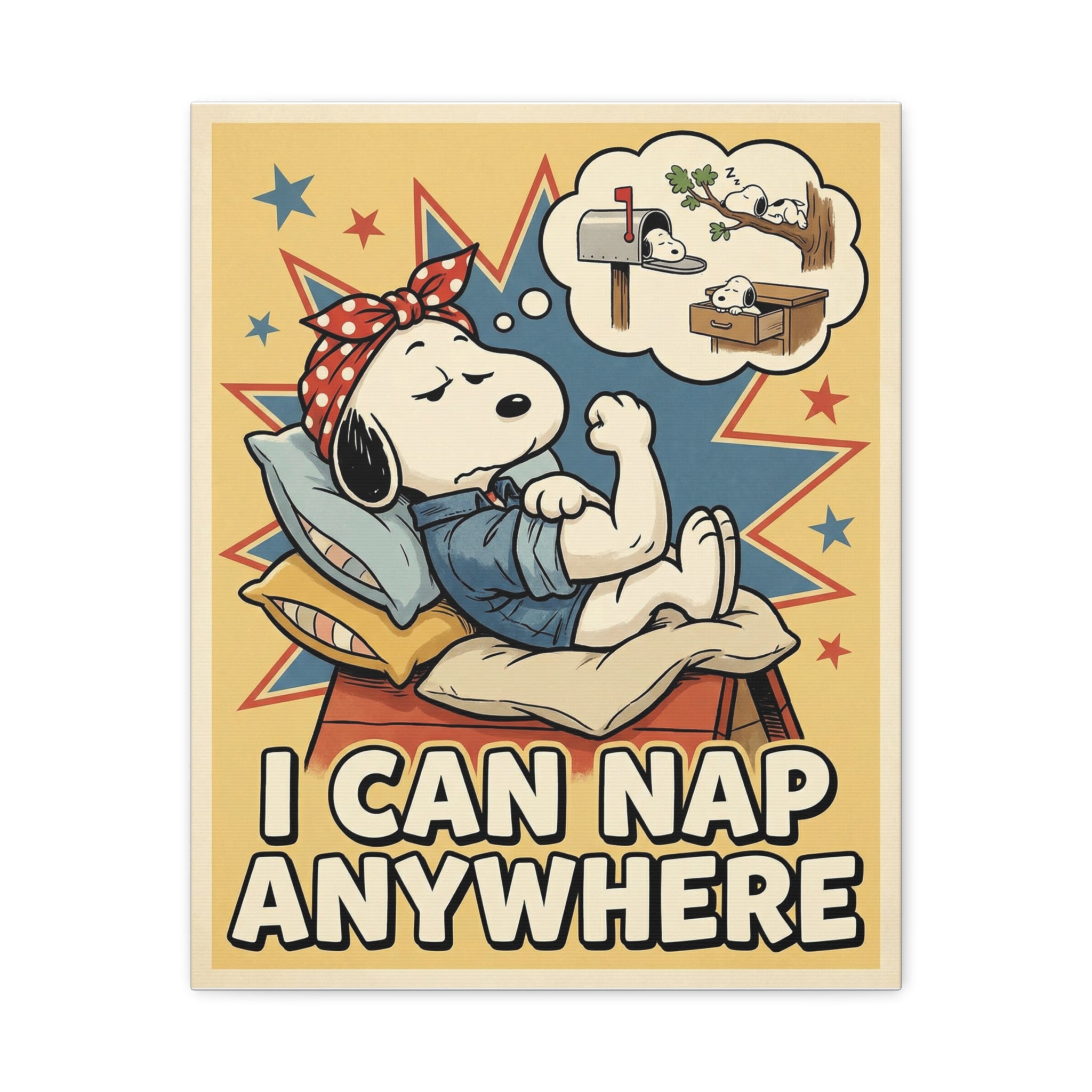 I Can Nap Anywhere Canvas