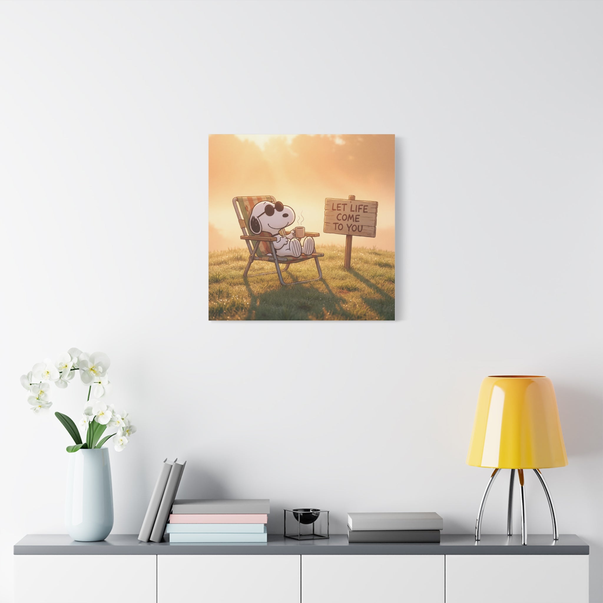 Relaxing Snoopy Canvas