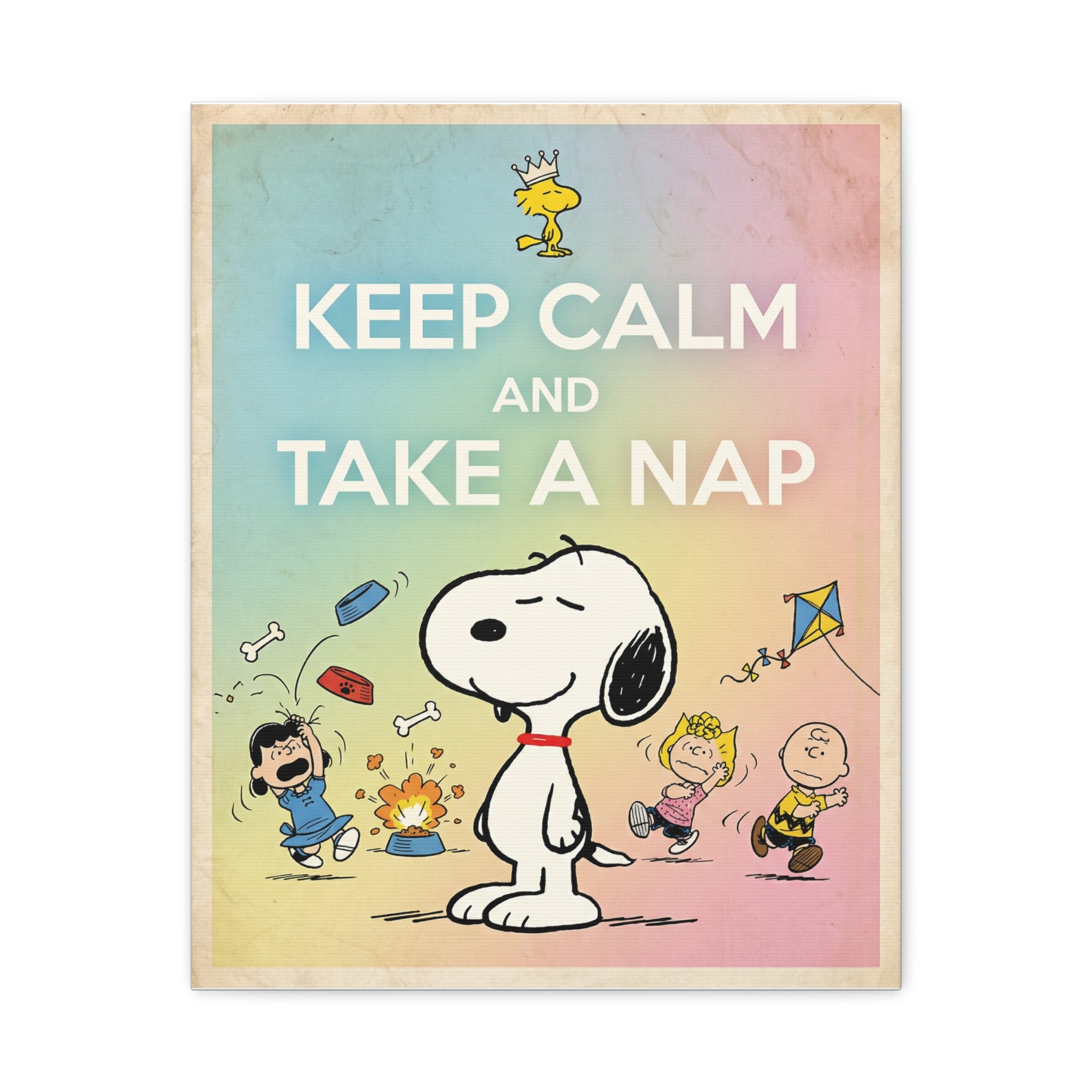 Keep Calm Nap Canvas