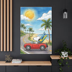 Surf Dog Road Trip Canvas