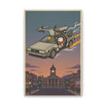 Time Traveling Dog Canvas