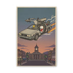 Time Traveling Dog Canvas