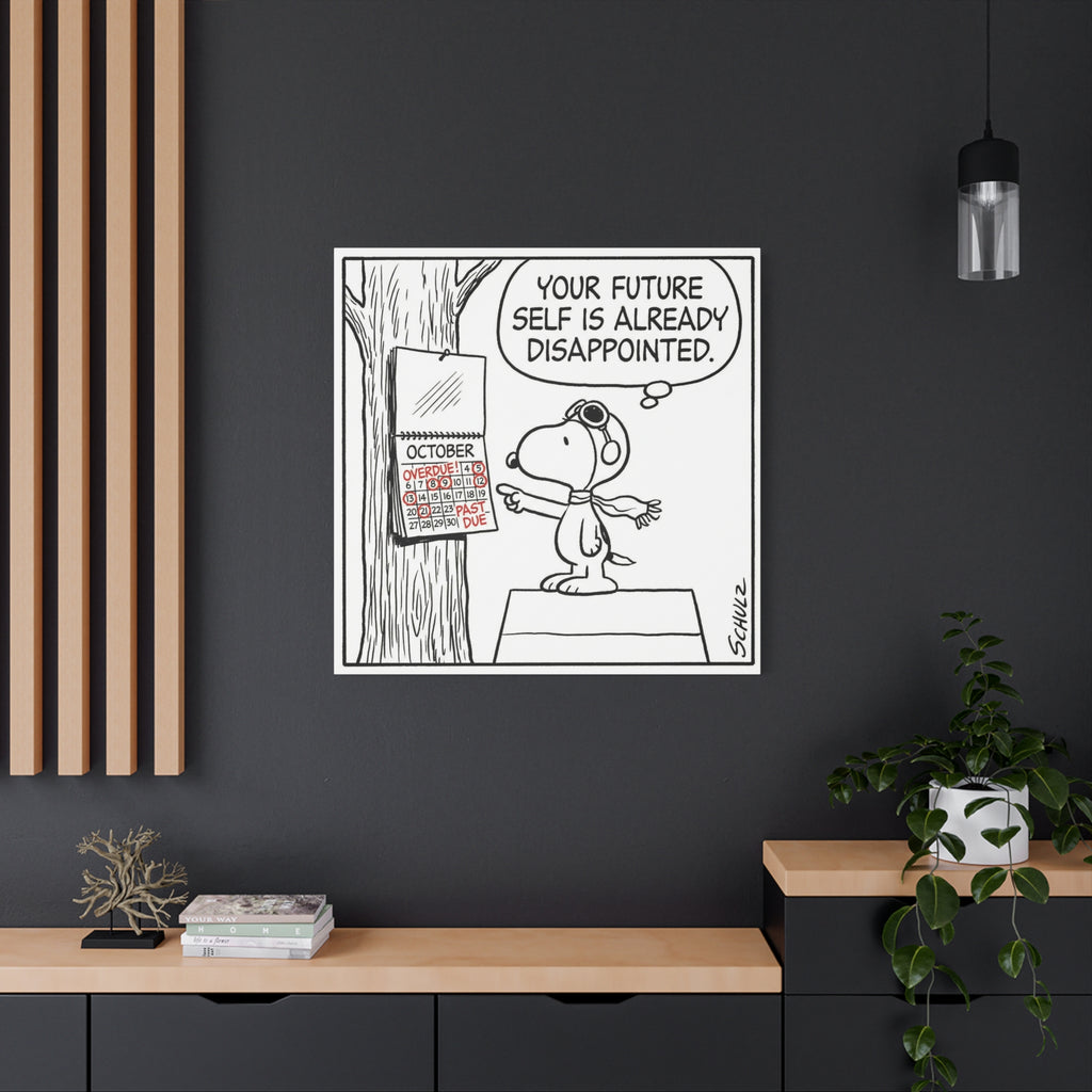 Future Self Disappointed Canvas