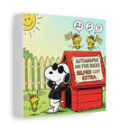 Snoopy Selfies Canvas